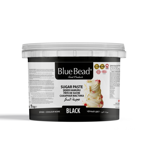 Blue Bead Şeker Hamuru Siyah 1 KG