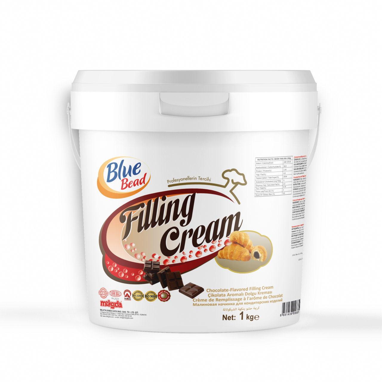 Blue Bead Çikolatalı Dolgu Kreması 1 KG