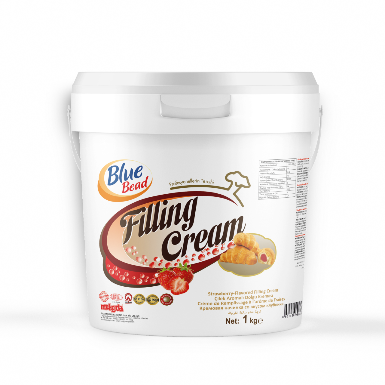 Blue Bead Çilekli Dolgu Kreması 1 KG