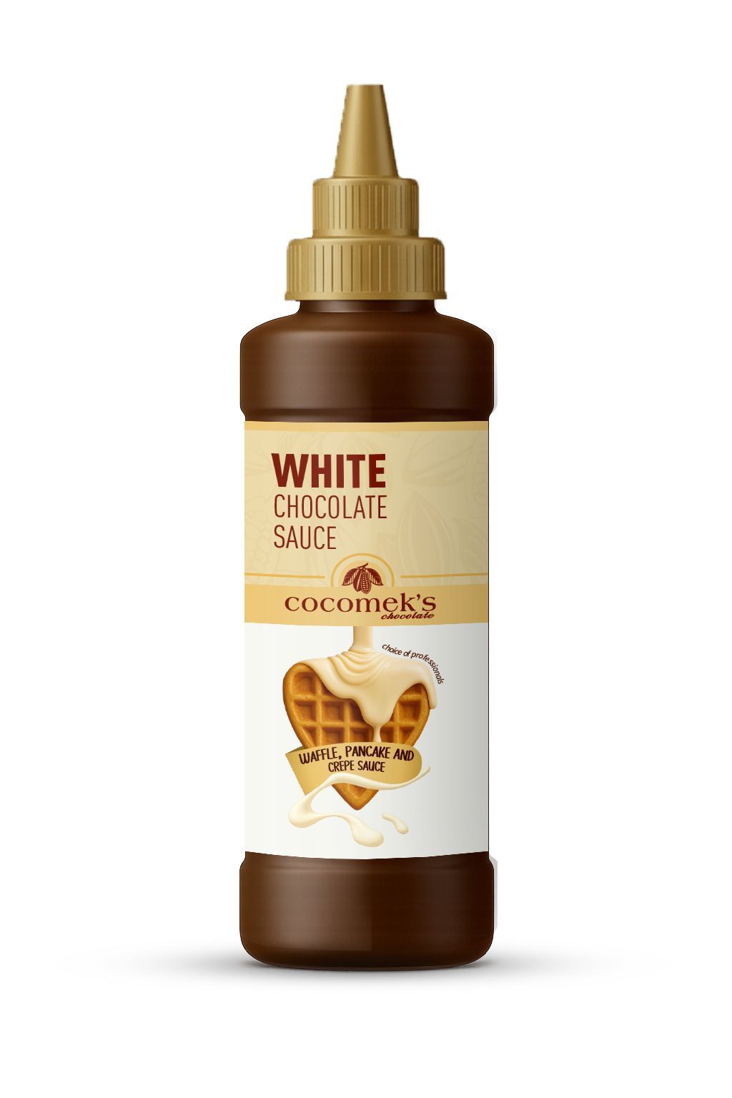 Cocomeks Beyaz Çikolatalı Waffle Krep Pankek Sosu 300 GR