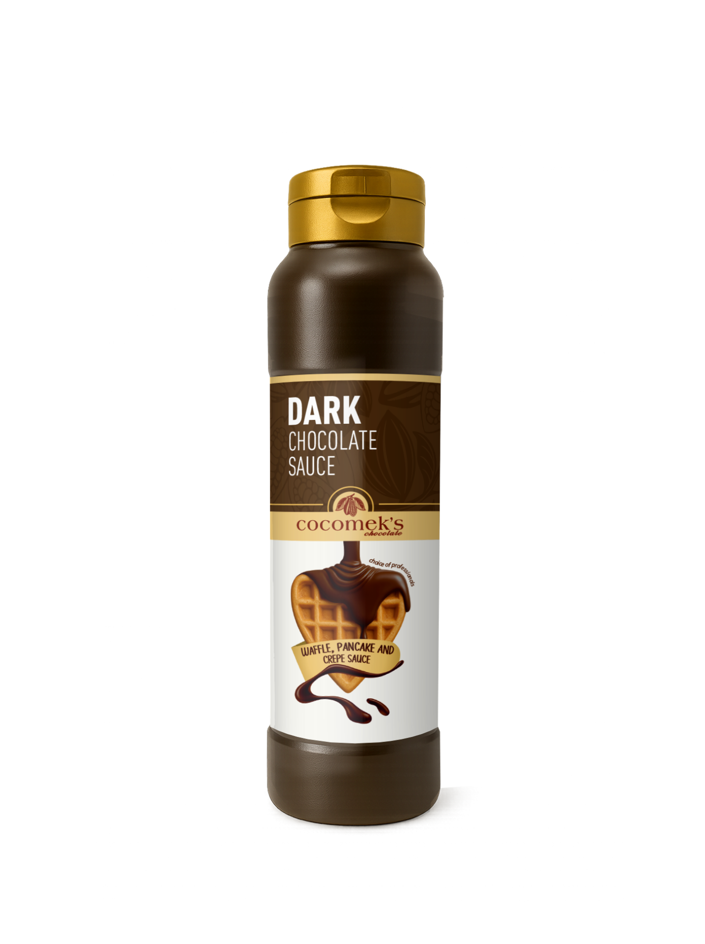 Cocomeks Bitter Çikolatalı Waffle Krep Pankek Sosu 1 KG