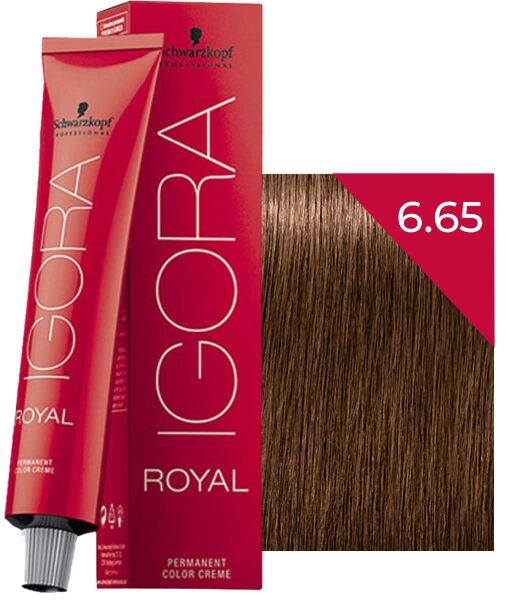 Schwarzkopf Igora Royal Saç Boyası 6.65 Kestane Altın Koyu Kumral 60 ml