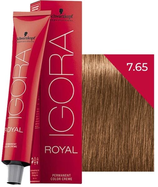 Schwarzkopf Igora Royal Saç Boyası 7.65 Kumral Altın Kestane 60 ml