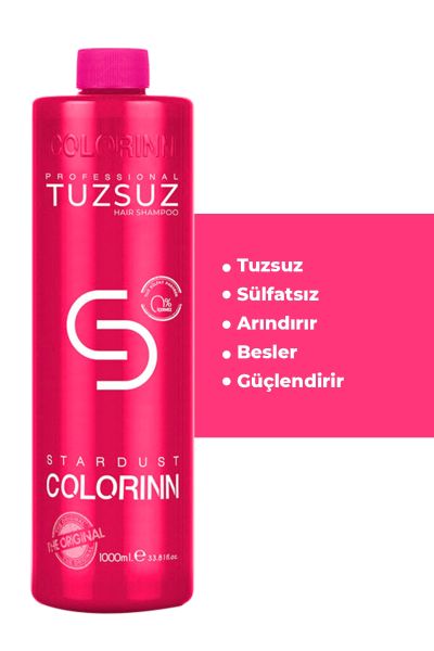 Colorinn Premium Series Pro Tuzsuz Şampuan 1000 ml