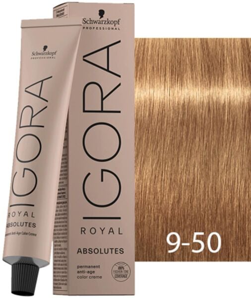 Schwarzkopf Igora Royal Absolutes Saç Boyası 9.50 Sarı Doğal Altın 60 ml