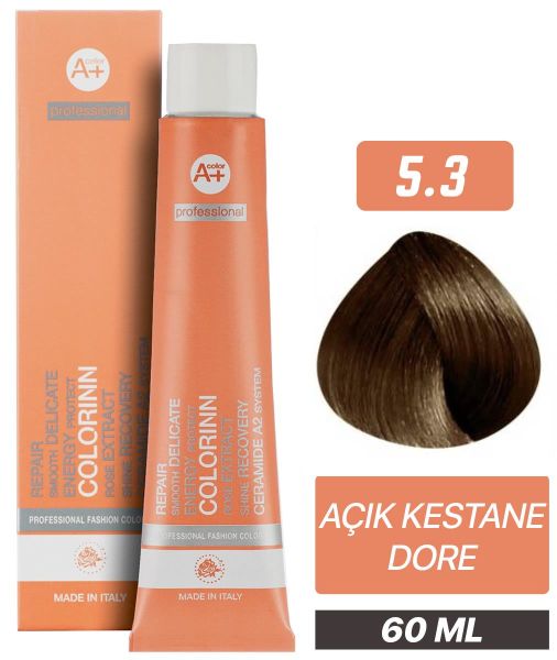 Colorinn Professional Tüp Saç Boyası 5.3 Açık Kestane Dore 60 ml