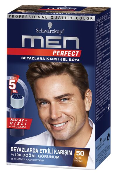 Schwarzkopf Men Perfect Saç Boyası 50 Açık Kahve