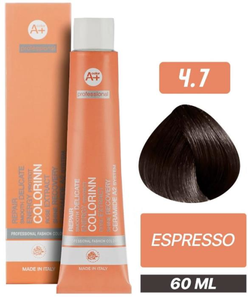 Colorinn Professional Tüp Saç Boyası 4.7 Espresso 60 ml