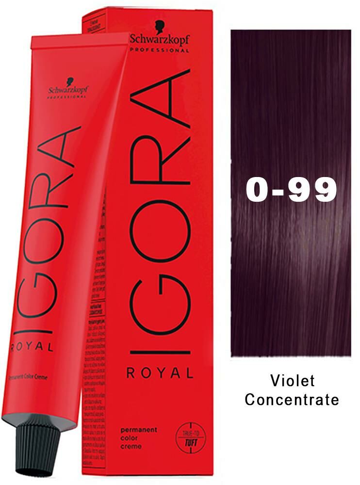 Schwarzkopf Igora Royal Saç Boyası 0.99 Viyole Yoğunlaştırıcı 60 ml