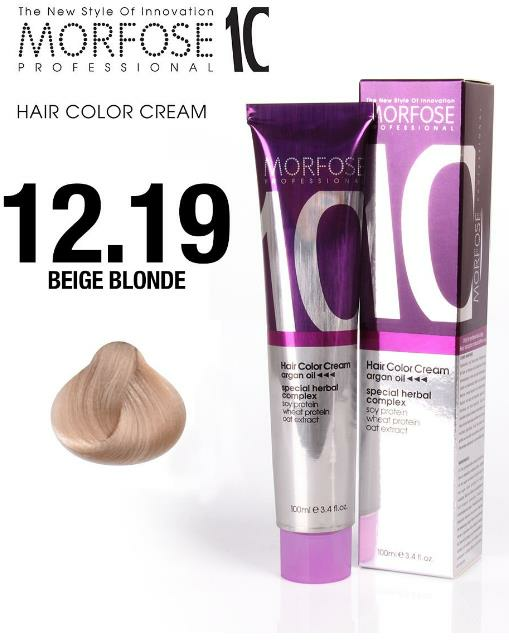 Morfose 10 Saç Boyası 12.19 Bej Sarı 100 ml