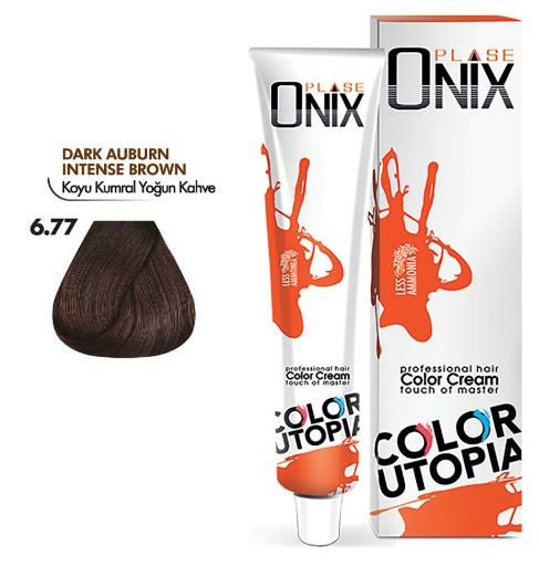 Morfose Onix Tüp Saç Boyası 6.77 Koyu Kumral Yoğun Kahve 60 ml