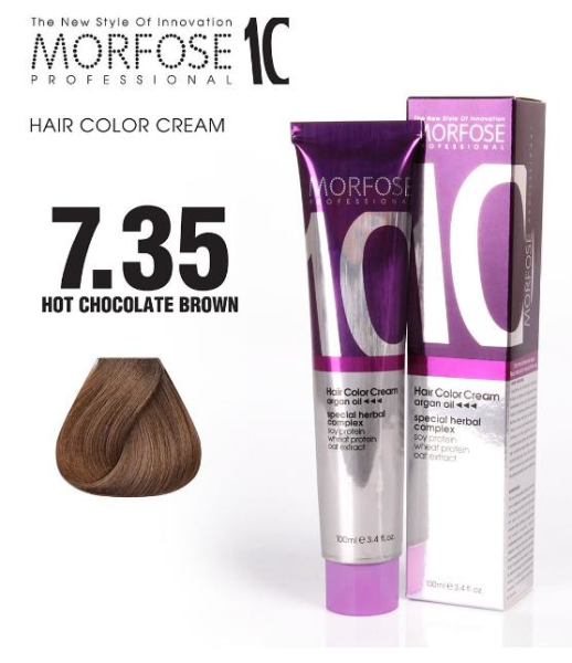Morfose 10 Saç Boyası 7.35 Sıcak Çikolata Kahve 100 ml