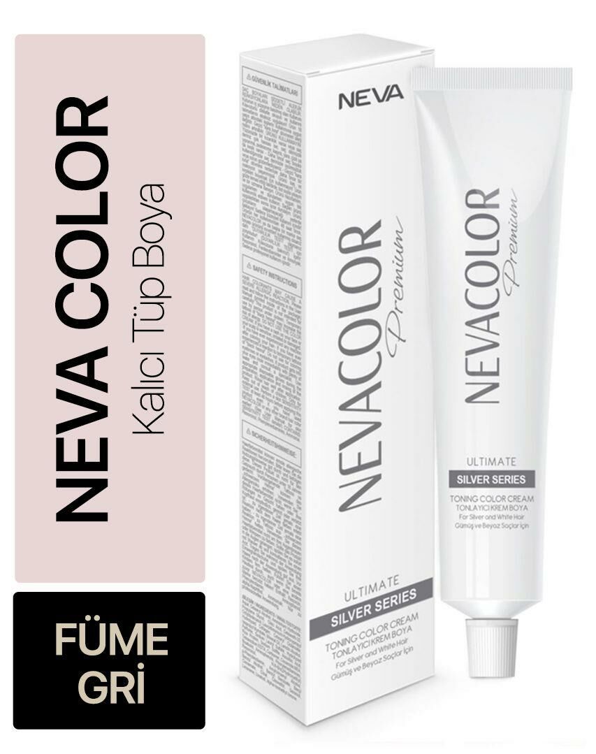 Neva Color Tüp Saç Boyası Füme Gri 50 ml