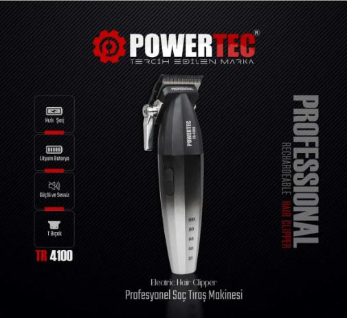 Powertec Tr-4100 Profesyonel Yeni Nesil Saç Tıraş Makinesi