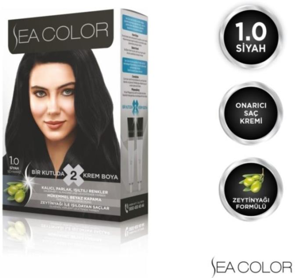 Sea Color Set Saç Boyası 1.0 Siyah
