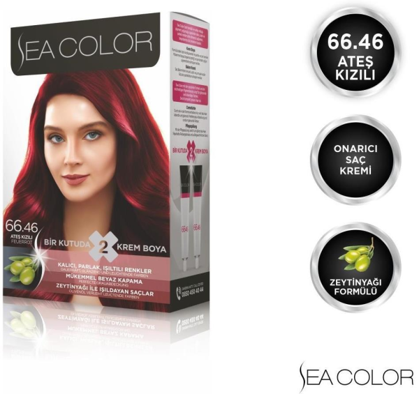 Sea Color Set Saç Boyası 66.46 Ateş Kızılı