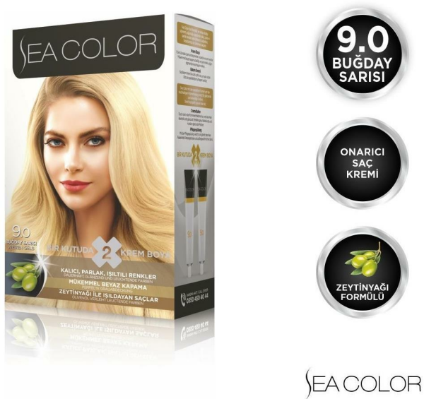 Sea Color Set Saç Boyası 9.0 Buğday Sarısı