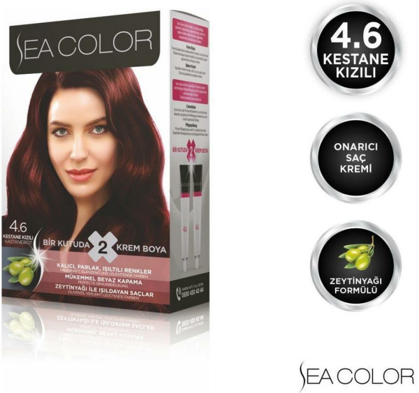 Sea Color Set Saç Boyası 4.6 Kestane Kızılı