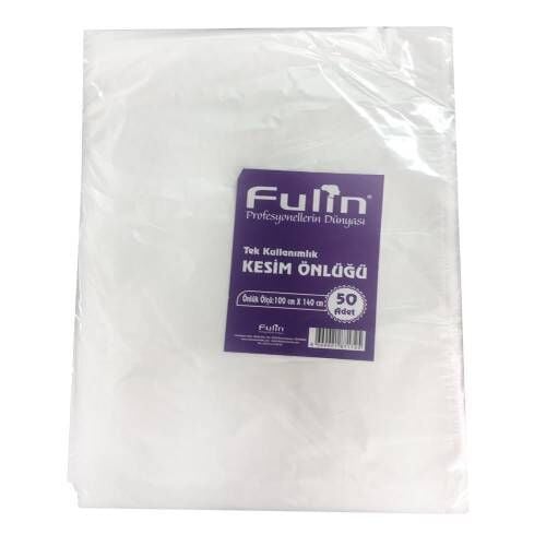 Fulin Tek Kullanımlık Kesim Önlüğü Naylon 50'Li 100 cm x 140 cm