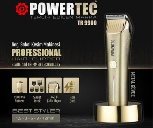 Powertec Tr 9900 Saç ve Sakal Tıraş Makinesi