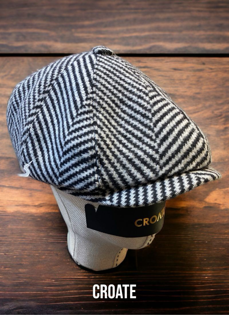 Croate Kasket- Şapka Peaky Blinders Model 8 Köşe Yünlü Kasket