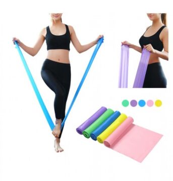 Kırmızı Pilates Lastiği Orta Direnç Pilates 1120 CM*15 CM*0.35 MM