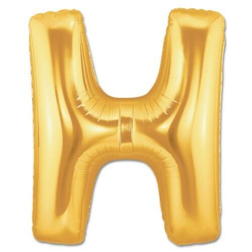 Parti AKsesuar H Harf Folyo Balon Altın Renk 40 inç