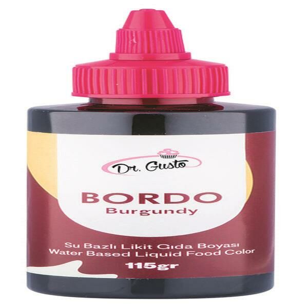 DR GUSTO 115 GR SU BAZLI LİKİT BOYA BORDO