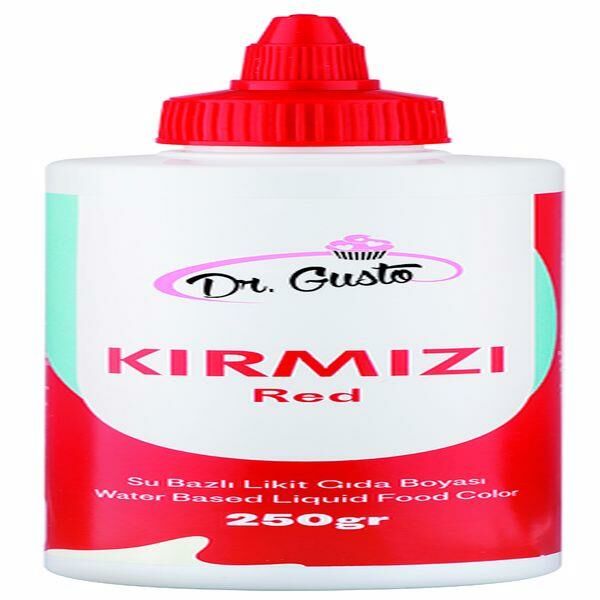 DR GUSTO 250 ML LİKİT BOYA KIRMIZI