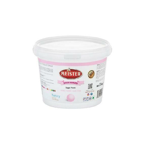 MEİSTER ŞEKER HAMURU KAP.DEKOR 1 KG BEBE PEMBE