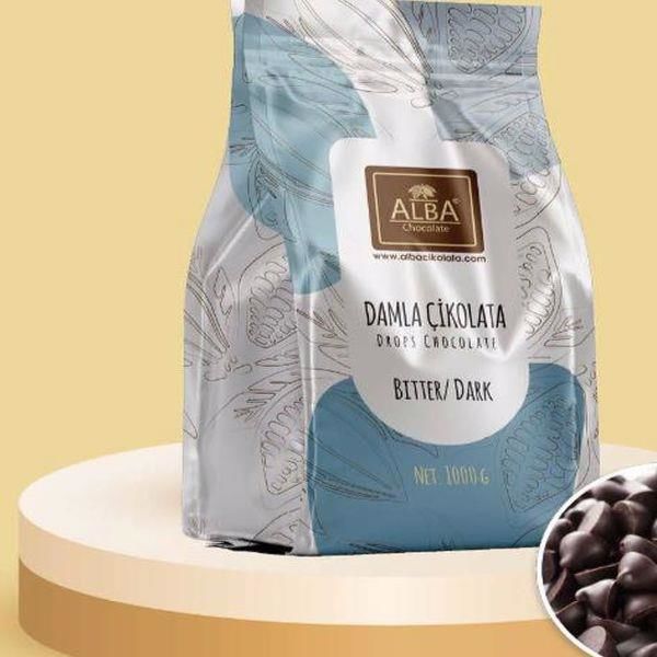 ALBA BİTTER DAMLA ÇİKOLATA KOKOLİN 1000 GR