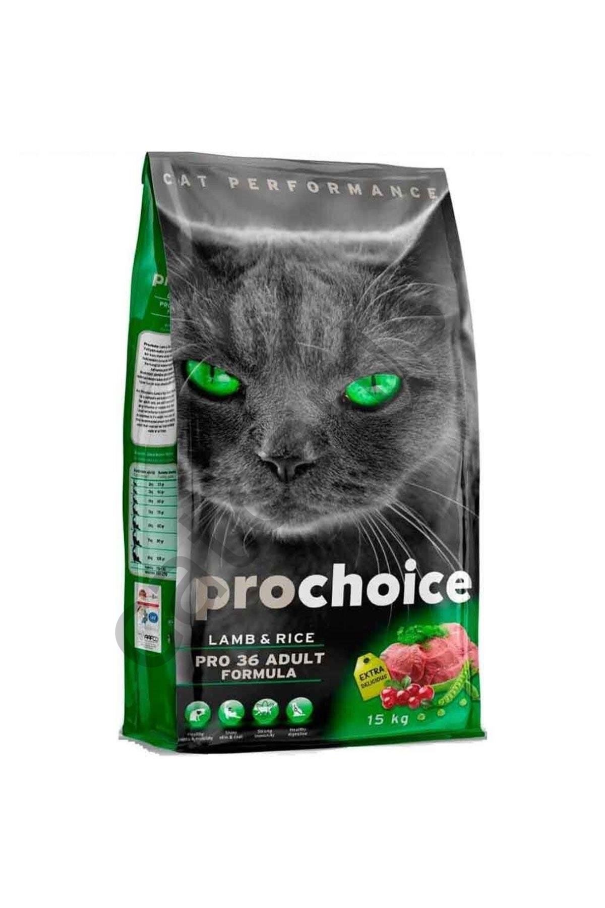 Pro Choice Pro 36 Kuzu Etli ve Pirinçli 15 kg Yetişkin Kedi Maması
