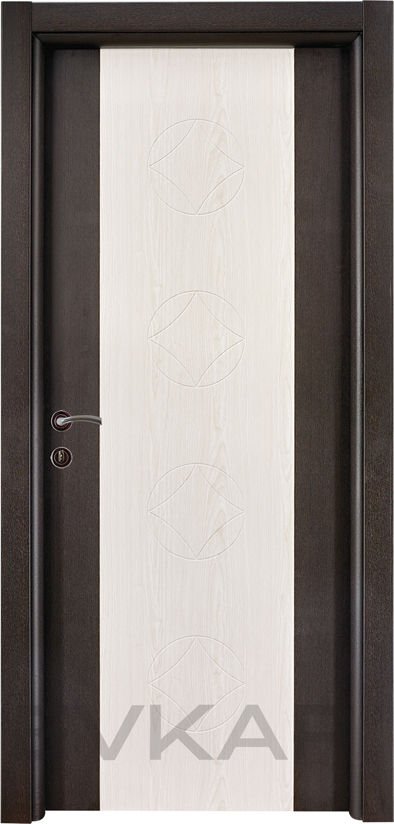 PVC-102 Venge Beyaz Huş Pvc Kapı