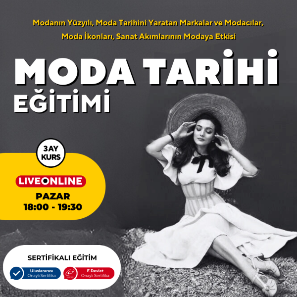 Moda Tarihi Eğitimi + 15 yaş ve yetişkin