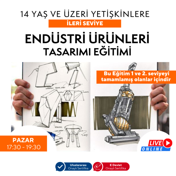 Endüstri Ürünleri Tasarımı Eğitimi - İleri Seviye (+14 Yaş ve Yetişkin)