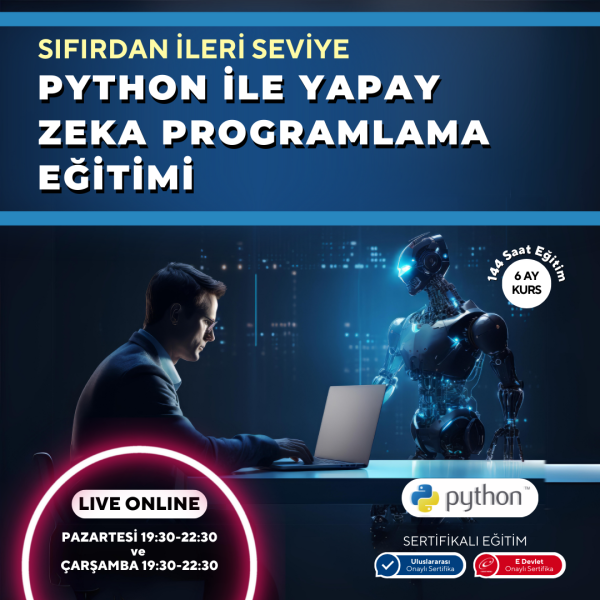 Python ile Yapay Zeka Programlama Eğitimi (Online)