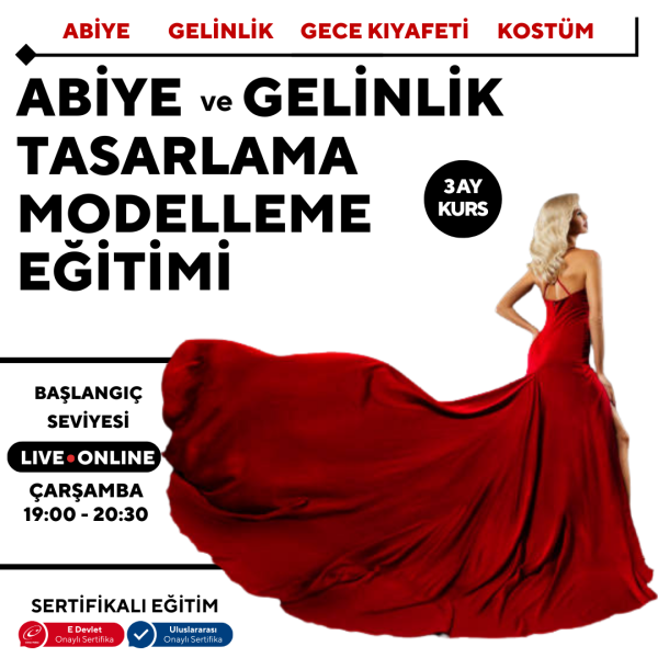 Abiye ve Gelinlik Tasarlama Modelleme Eğitimi