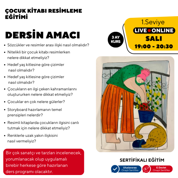 Çocuk Kitabı Resimleme Atölyesi (+16 Yaş ve Yetişkin)