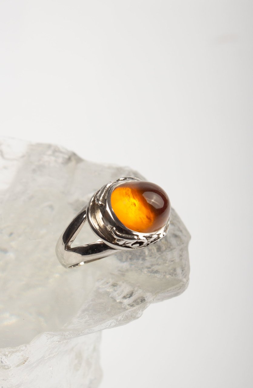 Orange Stone Embellished Ring