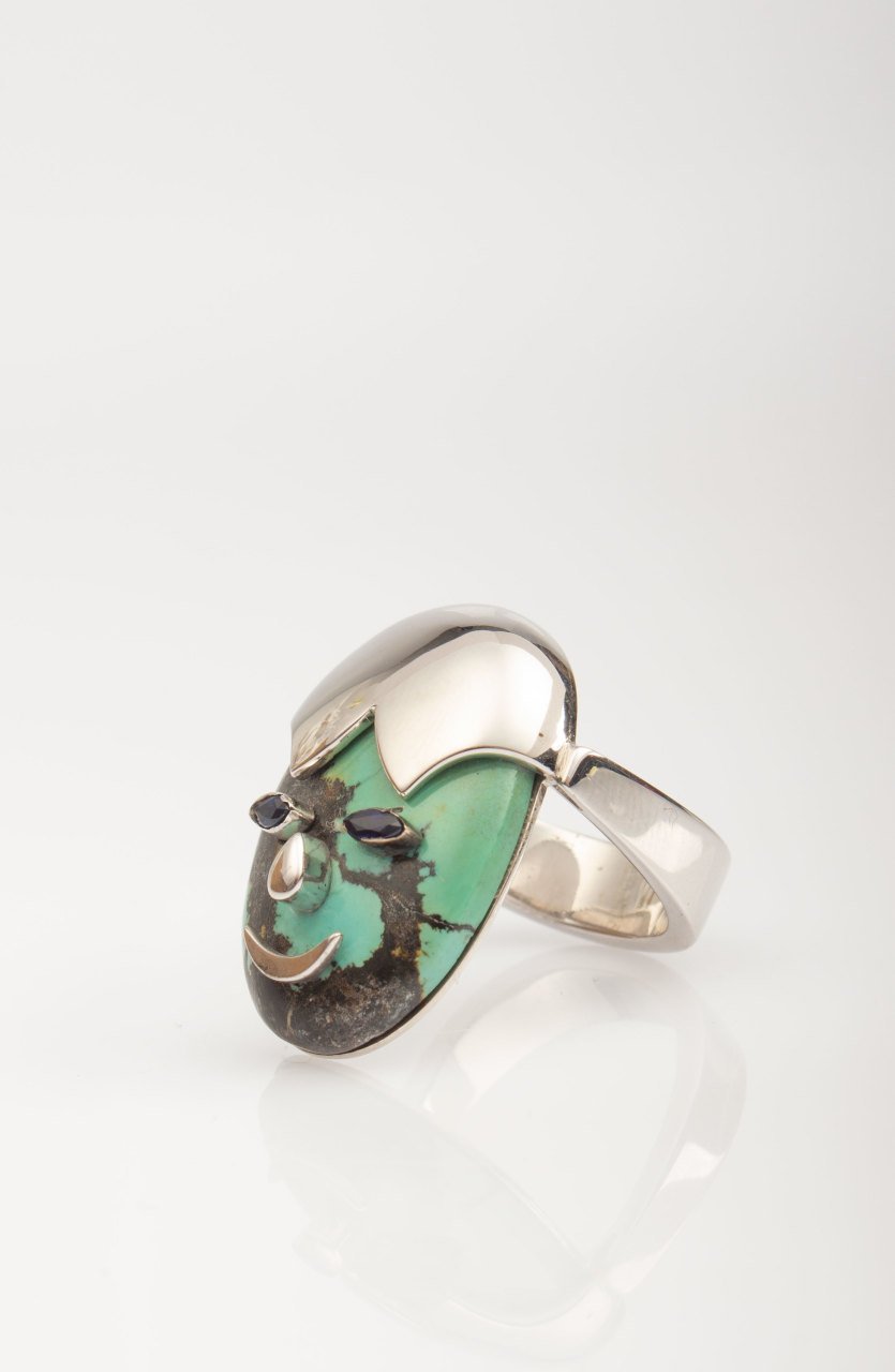 Turquoise Face Ring 2