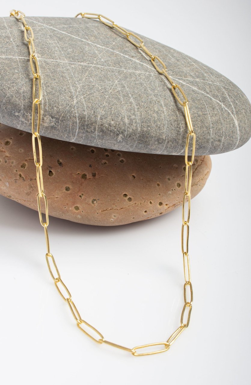 Shiny Loops Chain / Yellow