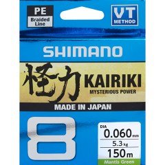 Shimano Kairiki 8 150m Mantis Green  0.230mm/22.5kg Mantis Green  0.230mm/22.5kg