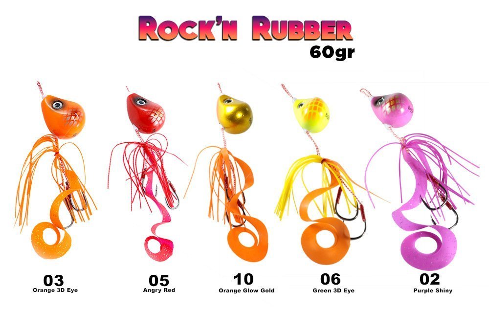 Fujin Rock'n Rubber 60gr Tai Rubber Set