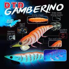 DTD Gamberino Blue Glow Natural Slow Sinking 14.3 gr 90 mm Kalamar Zokası