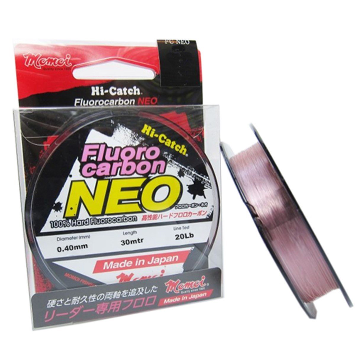 MOMOI HI-CATCH Fluorocarbon Neo 20lb(0.40mm)30mt P