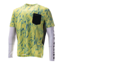 Ahoy Long And Short Sleeve Together Fishing Shirt - Trophy - Lime