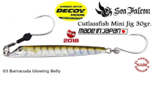 Sea Falcon Cutlassfish Jig Mini 30gr. 03 Barracuda Glowing Belly