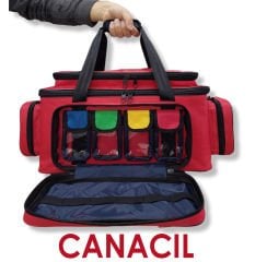 63 Cm Travma Çantası - TK6521 - Kırmızı - CANACIL - MAHİR Serisi