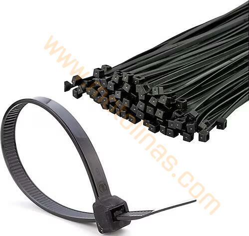 Kaplo Bağlama Plastik Kelepçe Çırt Kelepçe 3.6 X 300mm Siyah - 100 Adet