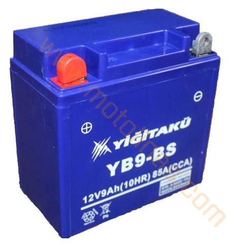 YİĞİT AKÜ 12V 9 AH MOTORSİKLET AKÜSÜ YB9-BS - 1 YIL GARANTİLİ